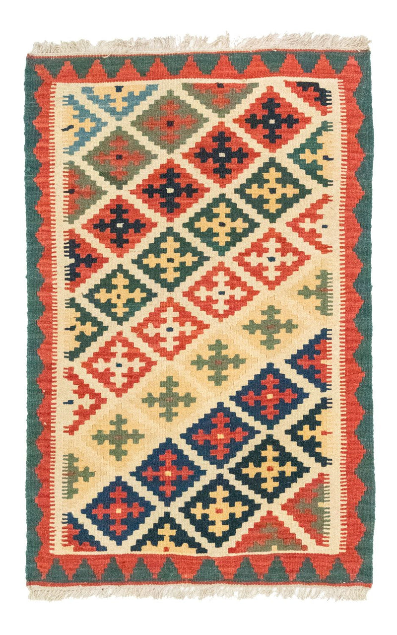 Kelim-tæppe - orientalsk - 127 x 80 cm - orange