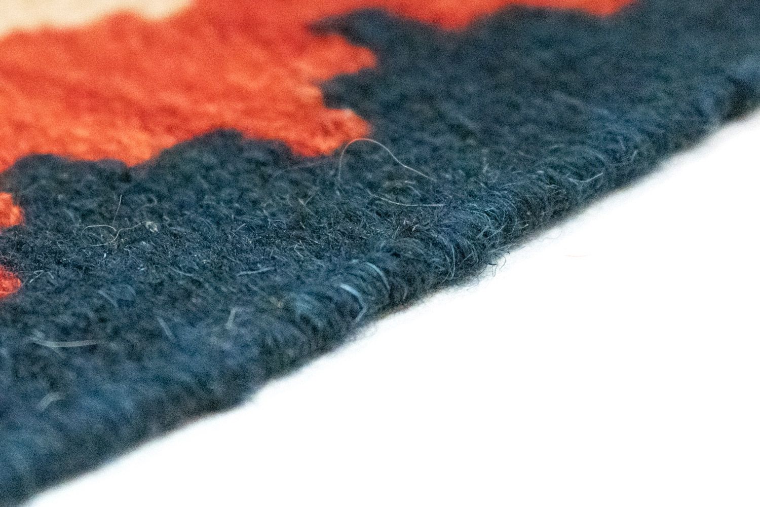 Kelim-tæppe - orientalsk - 126 x 83 cm - blå