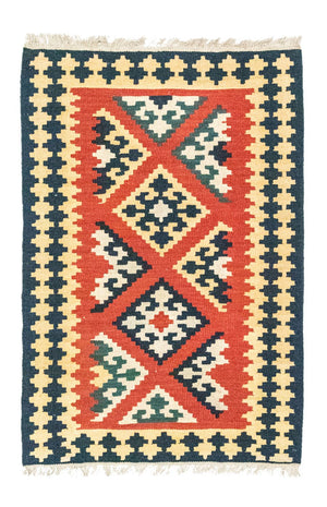 Kelim-tæppe - orientalsk - 127 x 84 cm - orange