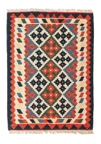Kelim-tæppe - orientalsk - 120 x 85 cm - beige