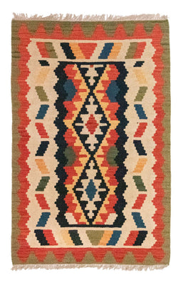 Kelim-tæppe - orientalsk - 122 x 80 cm - beige