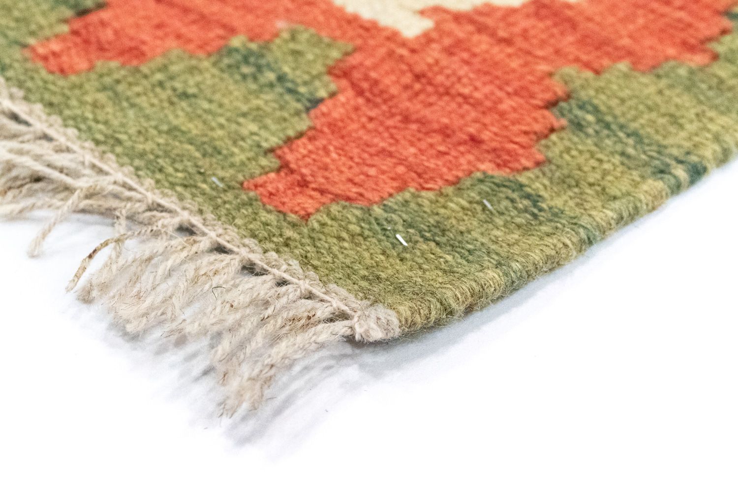 Kelim-tæppe - orientalsk - 122 x 80 cm - beige