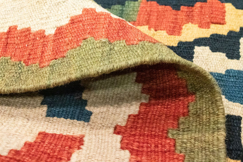 Kelim-tæppe - orientalsk - 122 x 80 cm - beige