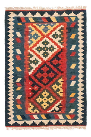 Kelim-tæppe - orientalsk - 121 x 81 cm - rød