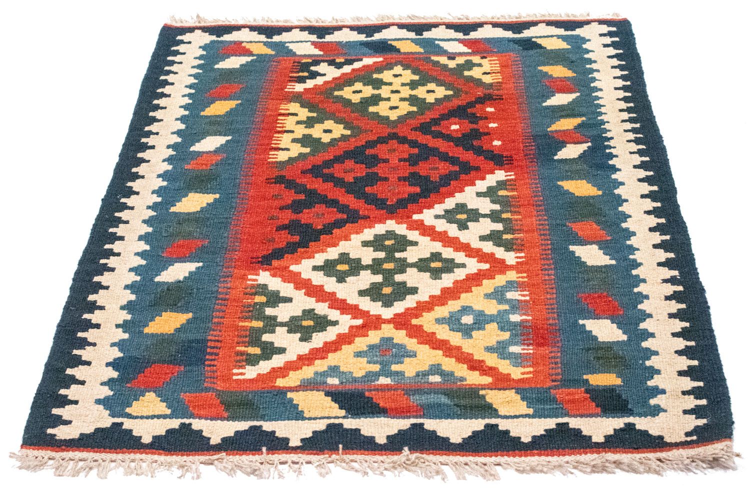 Kelim-tæppe - orientalsk - 121 x 81 cm - rød