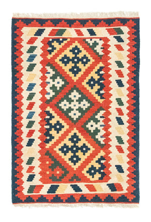 Kelim-tæppe - orientalsk - 120 x 83 cm - orange