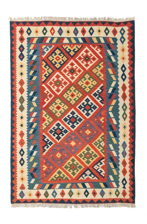 Kelim-tæppe - orientalsk - 254 x 170 cm - rød