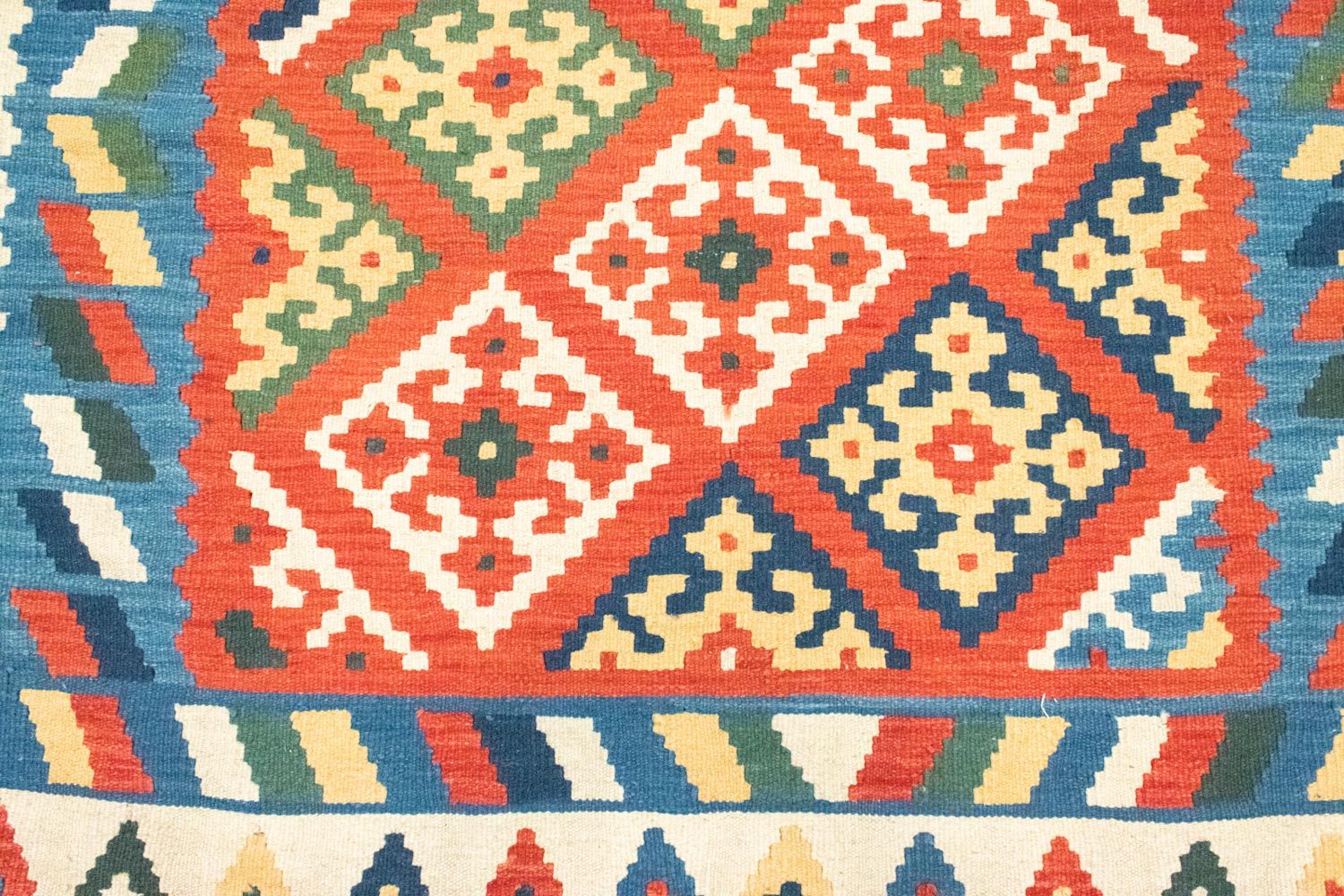 Kelim-tæppe - orientalsk - 254 x 170 cm - rød
