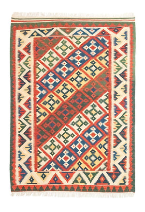 Kelim-tæppe - orientalsk - 236 x 170 cm - orange
