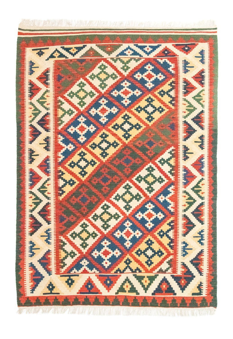 Kelim-tæppe - orientalsk - 236 x 170 cm - orange