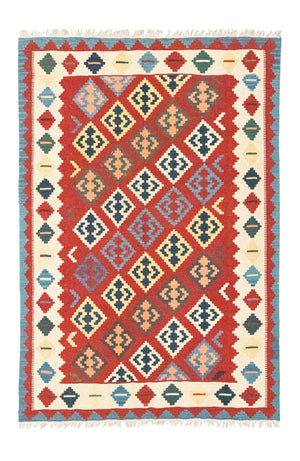 Kelim-tæppe - orientalsk - 258 x 170 cm - orange