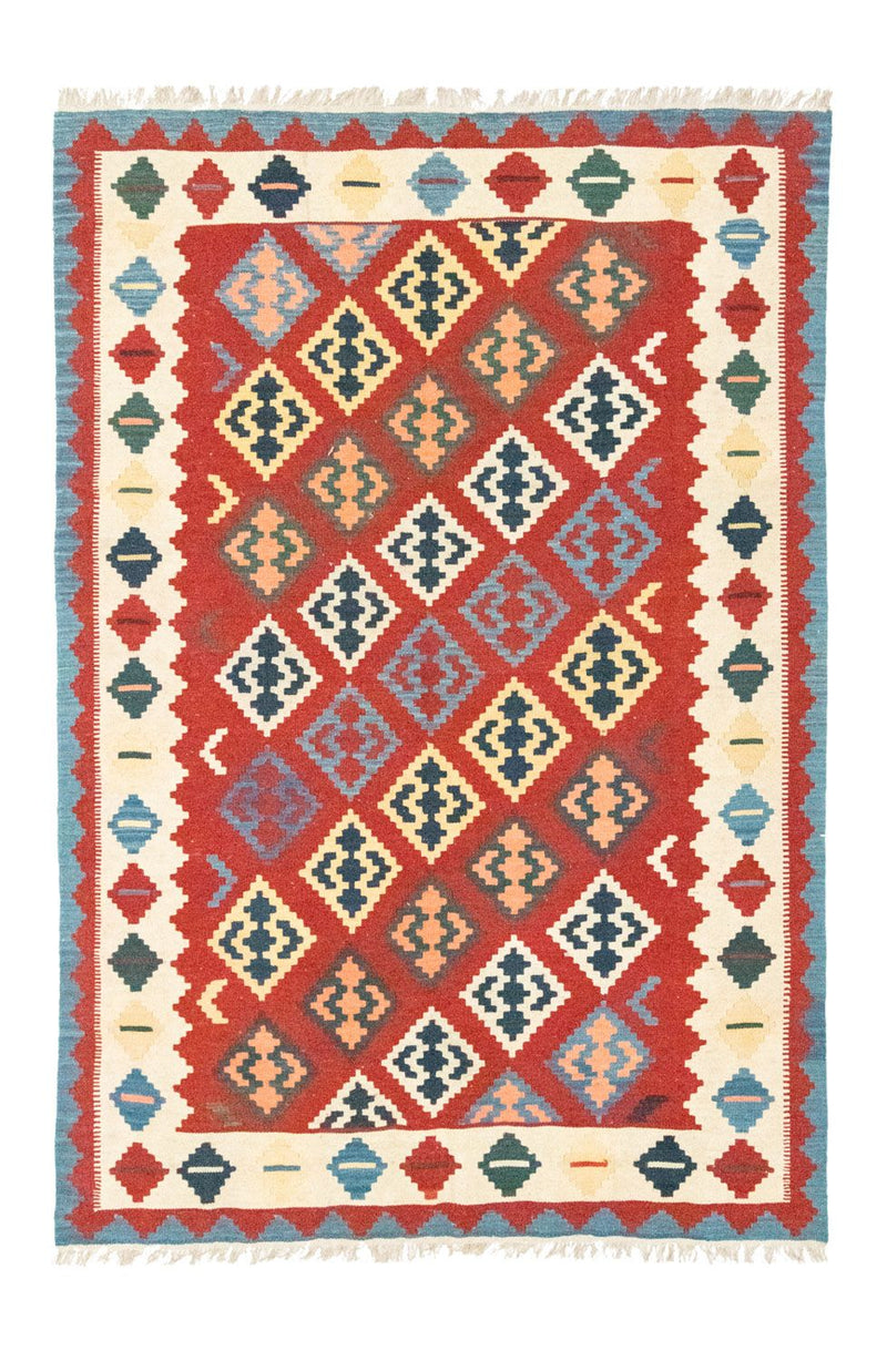Kelim-tæppe - orientalsk - 258 x 170 cm - orange