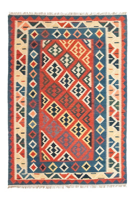 Kelim-tæppe - orientalsk - 257 x 172 cm - orange