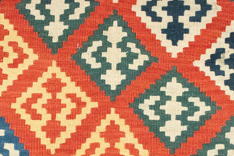 Kelim-tæppe - orientalsk - 257 x 172 cm - orange