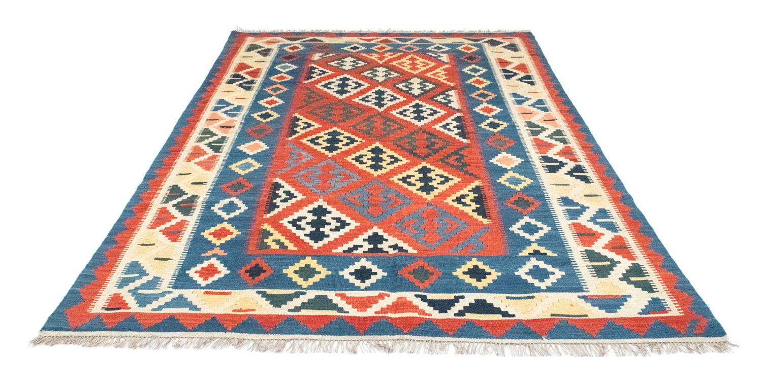 Kelim-tæppe - orientalsk - 257 x 172 cm - orange
