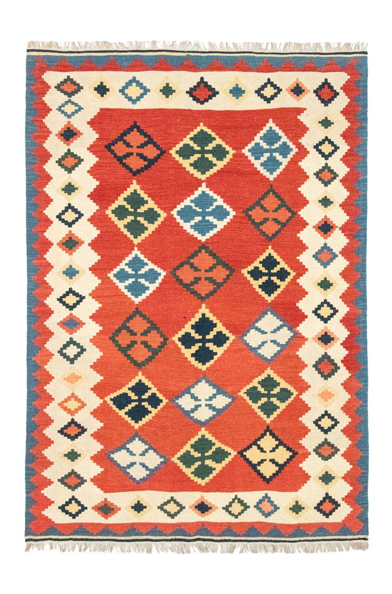 Kelim-tæppe - orientalsk - 240 x 166 cm - orange