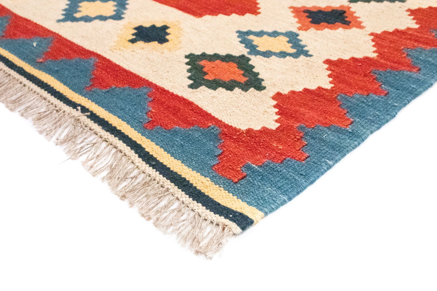 Kelim-tæppe - orientalsk - 240 x 166 cm - orange