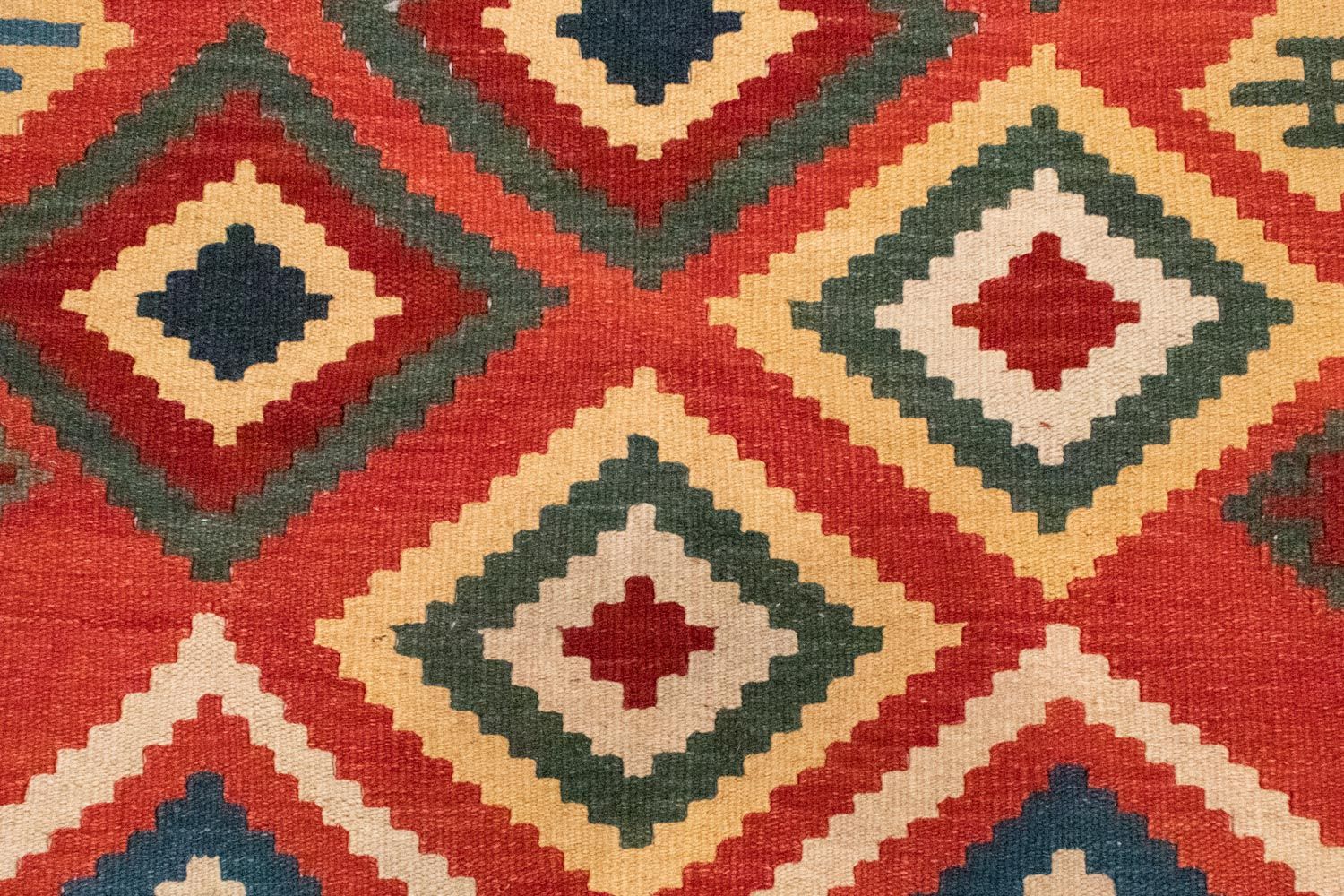 Kelim-tæppe - orientalsk - 240 x 170 cm - orange