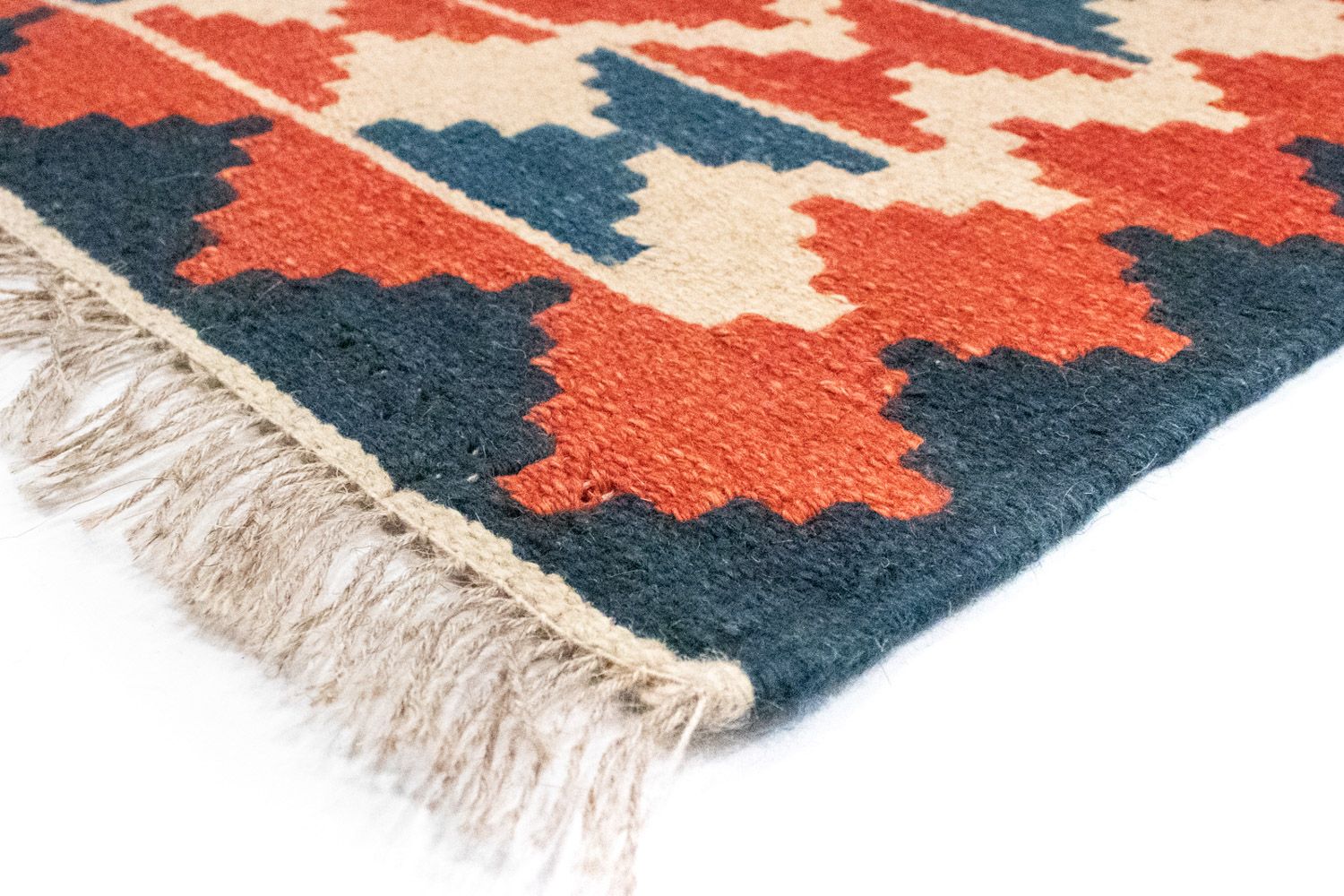 Kelim-tæppe - orientalsk - 240 x 170 cm - orange