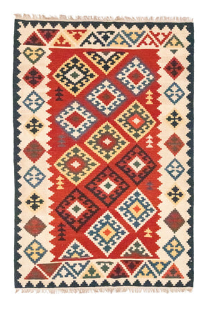 Kelim-tæppe - orientalsk - 265 x 175 cm - orange