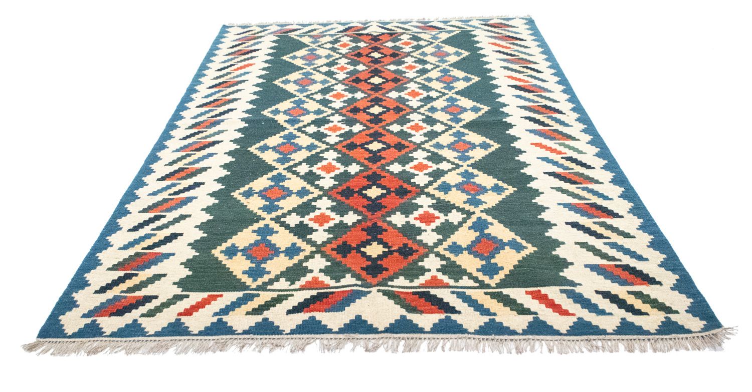 Kelim-tæppe - orientalsk - 250 x 165 cm - blå