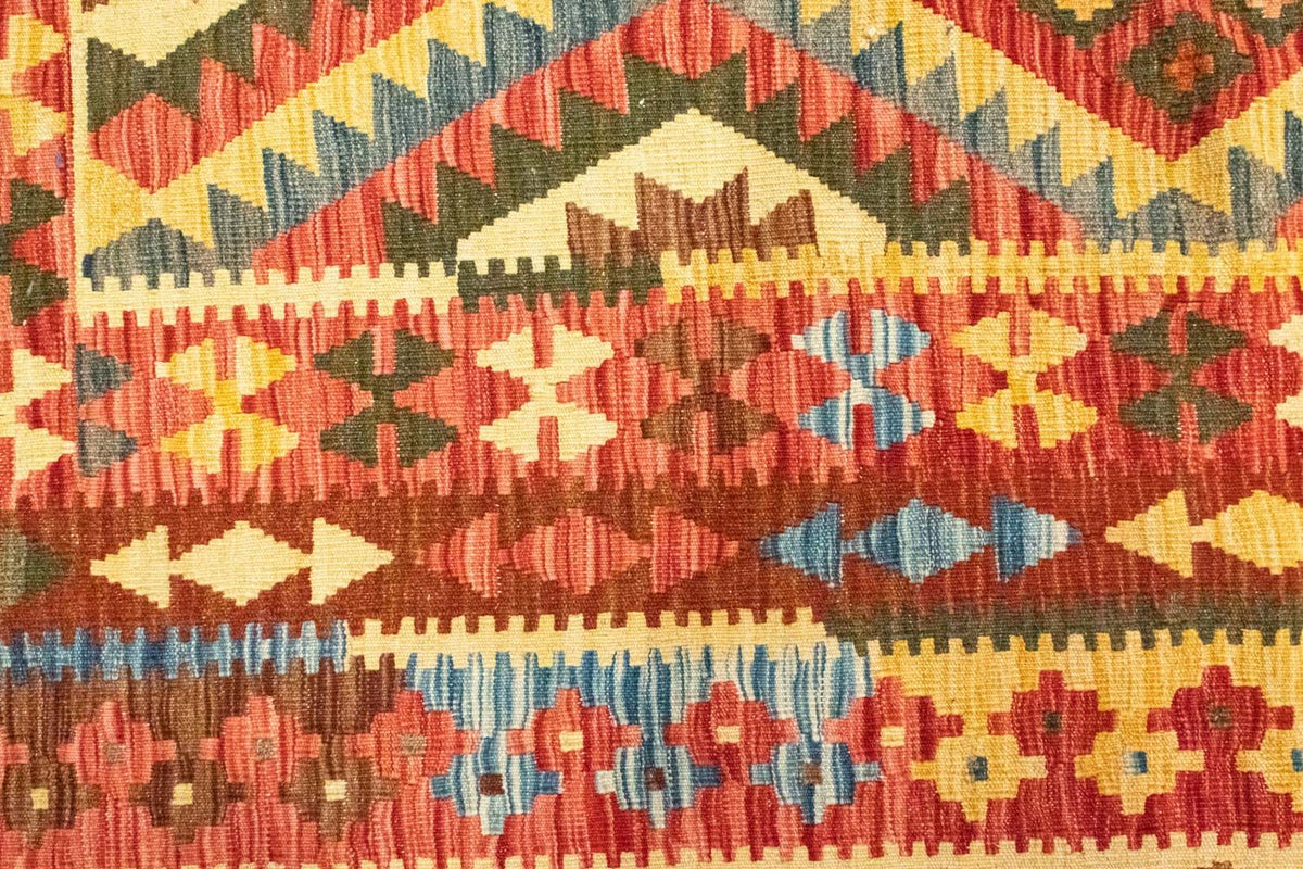 Kelim-tæppe - orientalsk - 229 x 174 cm - orange