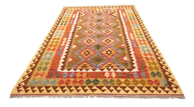 Kelim-tæppe - orientalsk - 256 x 151 cm - brun