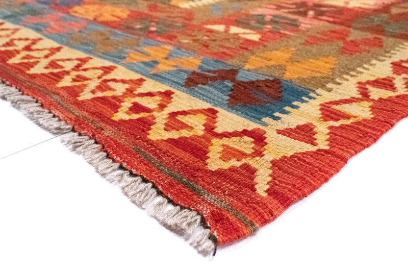 Kelim-tæppe - orientalsk - 259 x 161 cm - orange