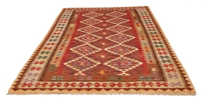 Kelim-tæppe - orientalsk - 242 x 156 cm - orange