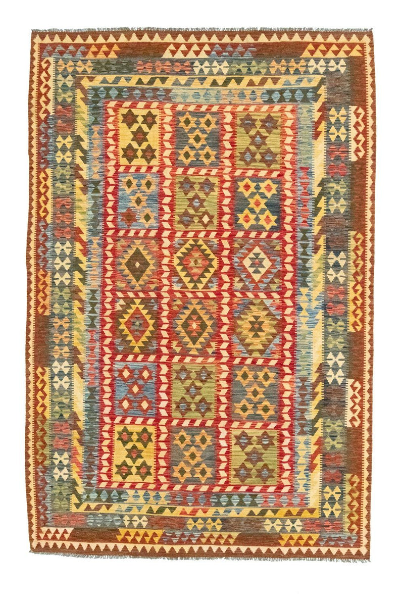 Kelim-tæppe - orientalsk - 314 x 208 cm - flerfarvet