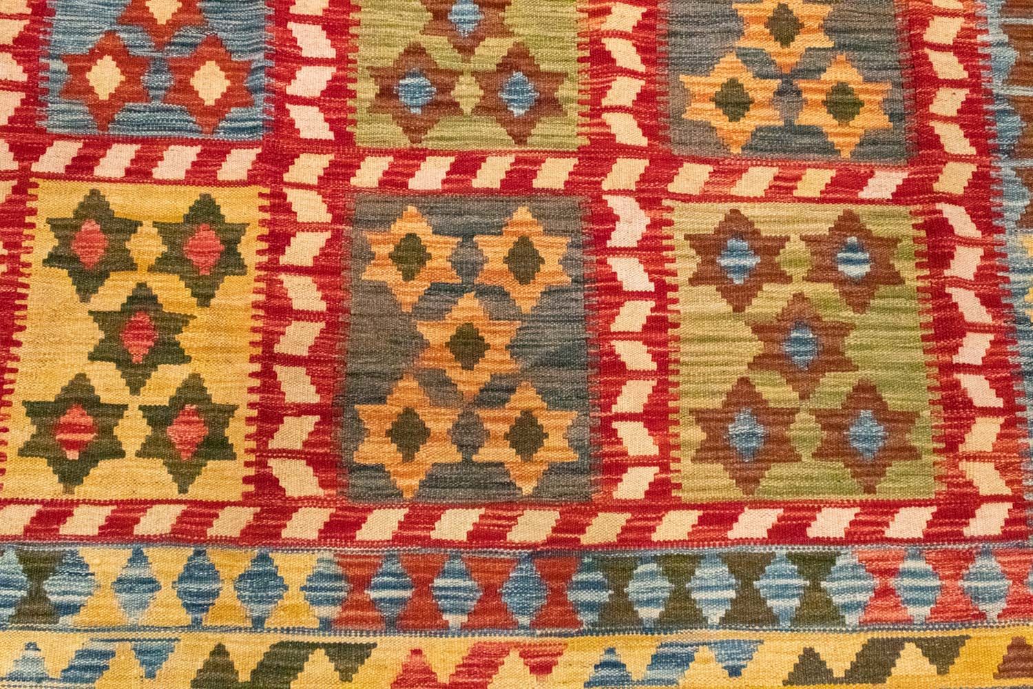 Kelim-tæppe - orientalsk - 314 x 208 cm - flerfarvet