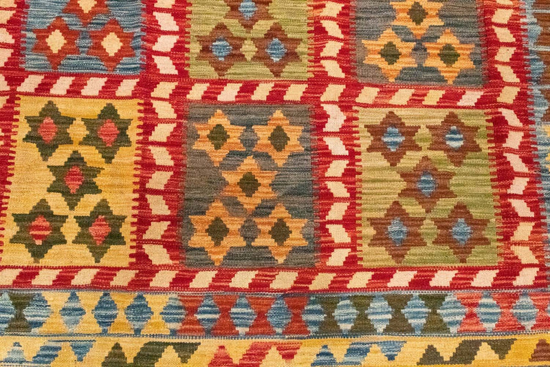 Kelim-tæppe - orientalsk - 314 x 208 cm - flerfarvet