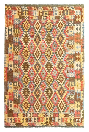 Kelim-tæppe - orientalsk - 296 x 200 cm - flerfarvet