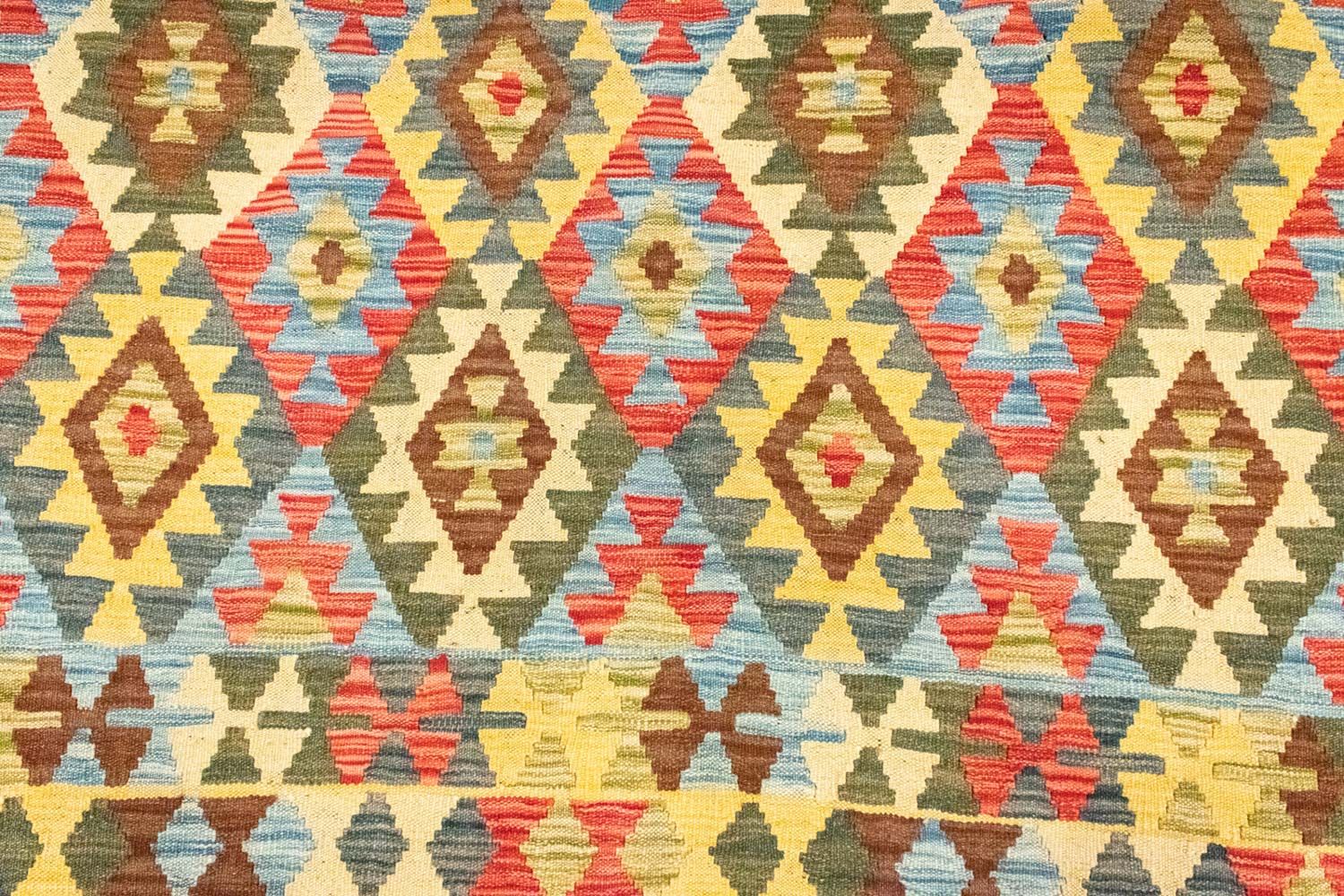 Kelim-tæppe - orientalsk - 296 x 200 cm - flerfarvet