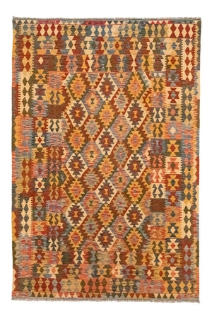 Kelim-tæppe - orientalsk - 298 x 198 cm - brun