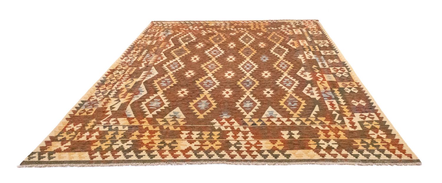 Kelim-tæppe - orientalsk - 295 x 202 cm - brun