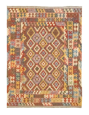 Kelim-tæppe - orientalsk - 300 x 207 cm - brun