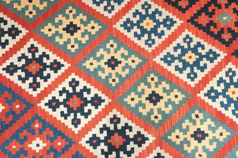 Kelim-tæppe - orientalsk - 297 x 202 cm - orange