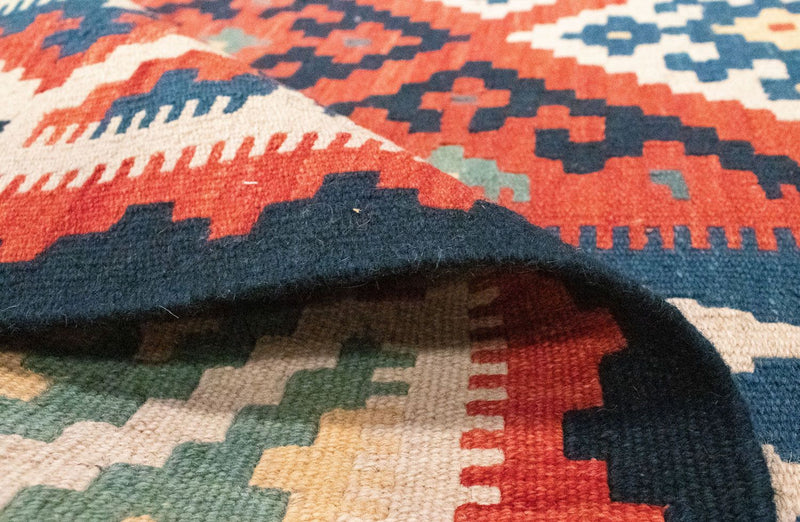 Kelim-tæppe - orientalsk - 297 x 202 cm - orange