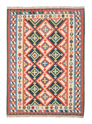 Kelim-tæppe - orientalsk - 300 x 205 cm - orange