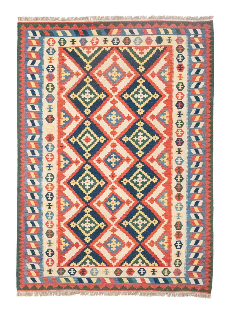 Kelim-tæppe - orientalsk - 300 x 205 cm - orange