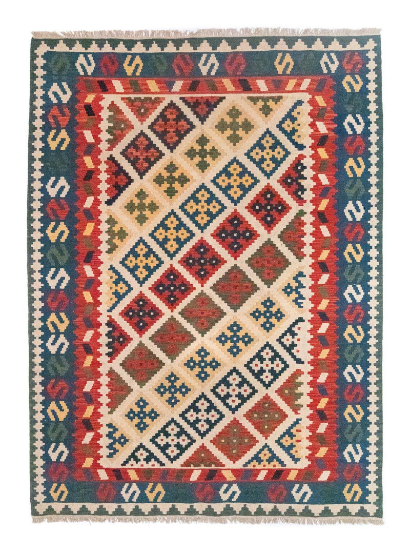 Kelim-tæppe - orientalsk - 290 x 203 cm - flerfarvet