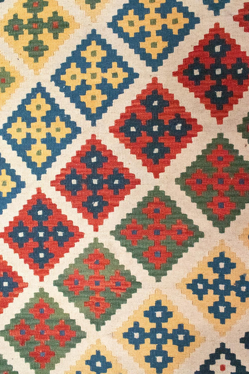 Kelim-tæppe - orientalsk - 290 x 203 cm - flerfarvet
