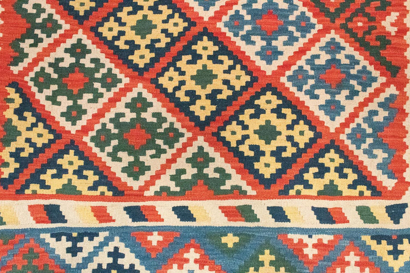 Kelim-tæppe - orientalsk - 297 x 207 cm - orange