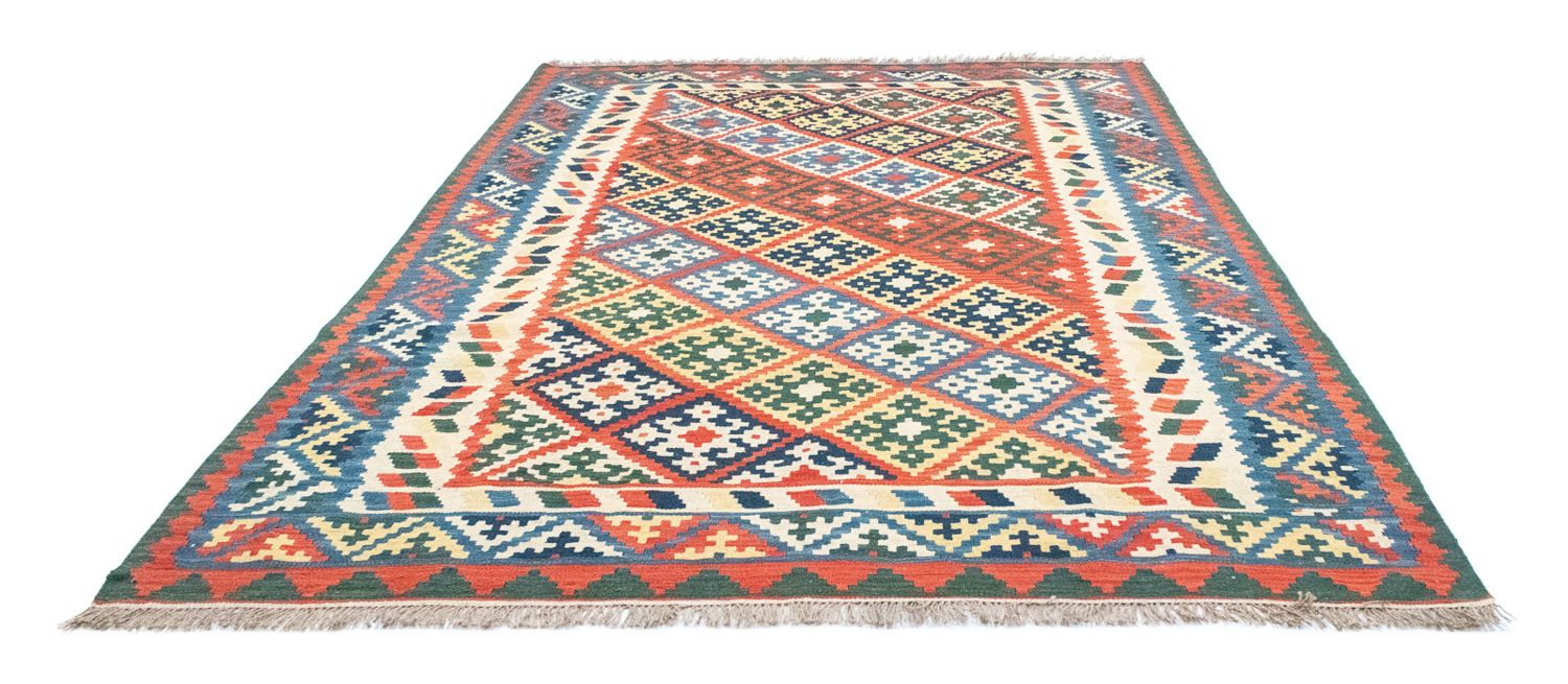 Kelim-tæppe - orientalsk - 297 x 207 cm - orange