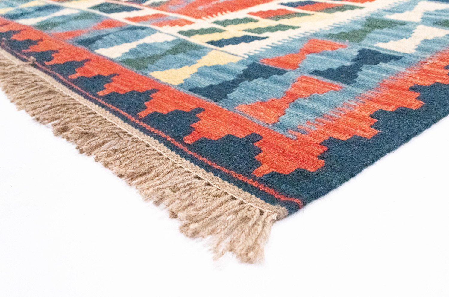 Kelim-tæppe - orientalsk - 293 x 205 cm - orange
