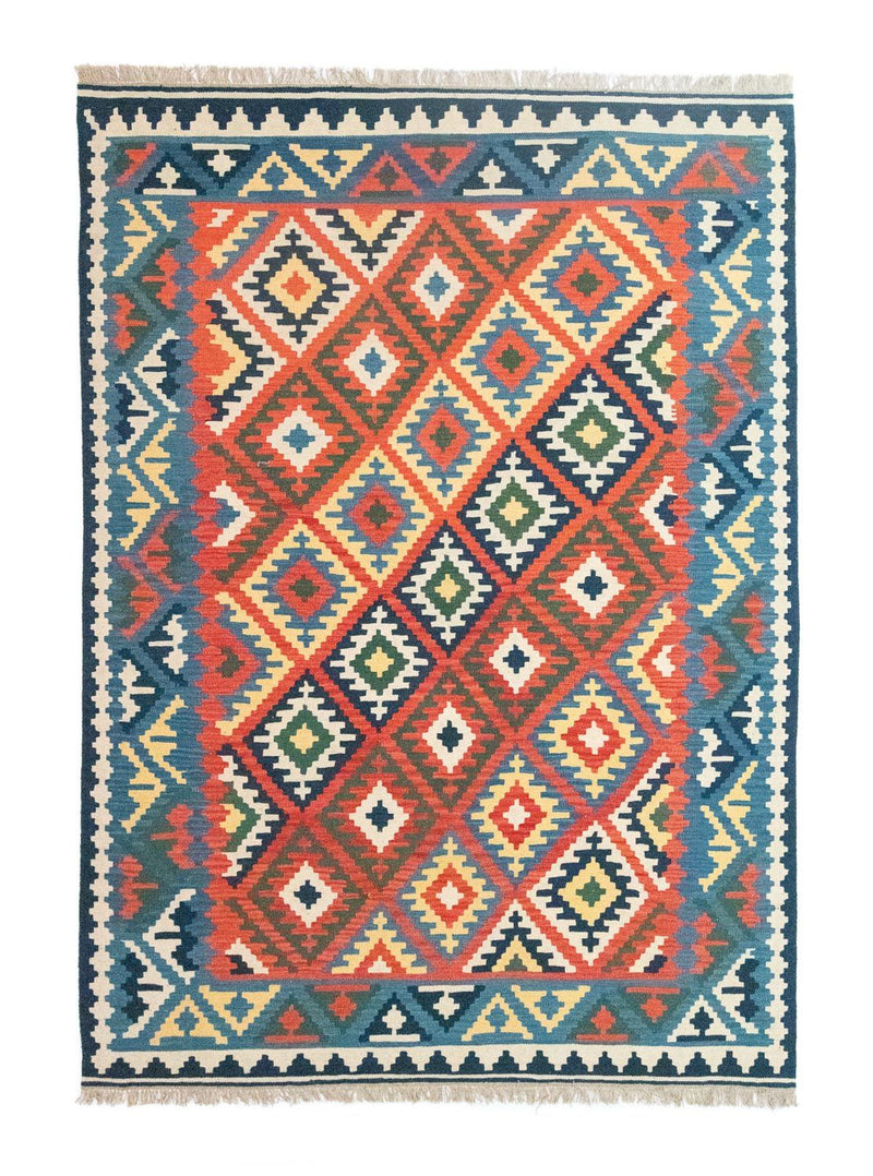 Kelim-tæppe - orientalsk - 300 x 204 cm - orange