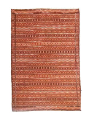 Kelim-tæppe - orientalsk - 233 x 166 cm - brun