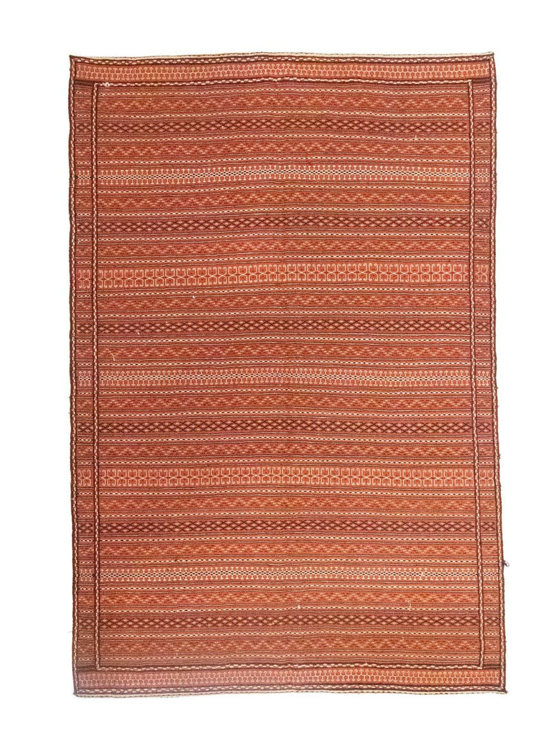 Kelim-tæppe - orientalsk - 233 x 166 cm - brun