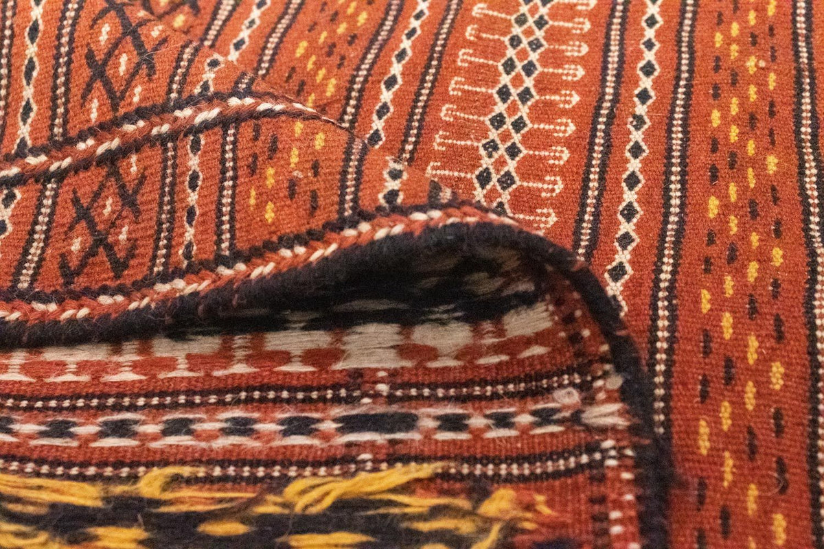 Kelim-tæppe - orientalsk - 233 x 166 cm - brun